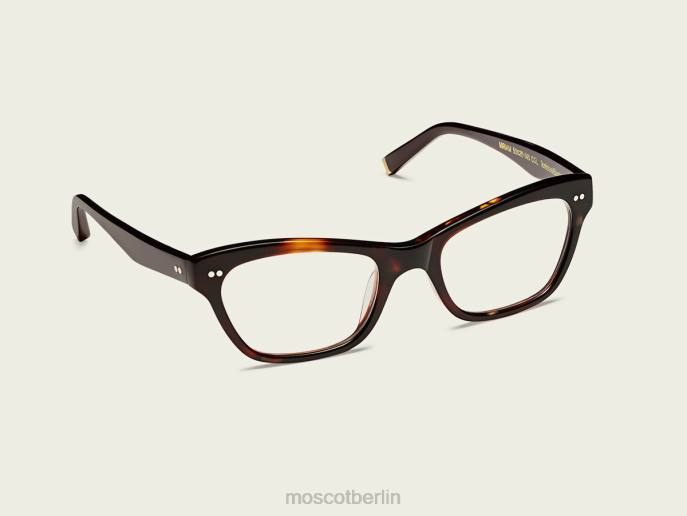 Brille 44ZR374 Schildkröte/Schwarz Moscot Miriam