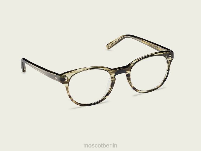 Brille 44ZR375 grünes Moos Moscot Courtney