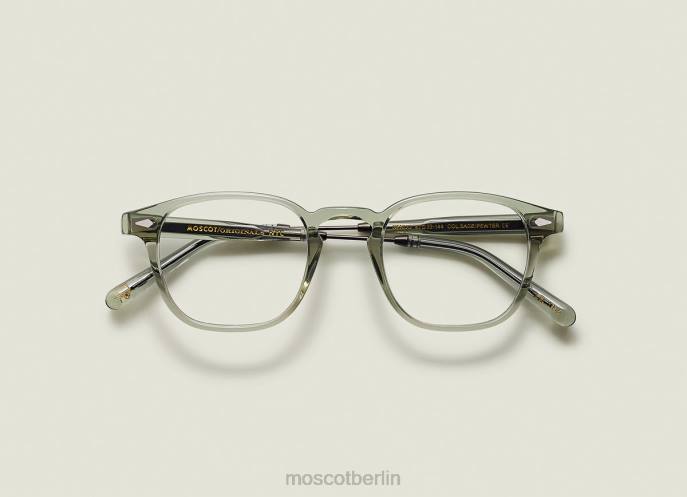 Brille 44ZR168 Salbei/Zinn Moscot genug