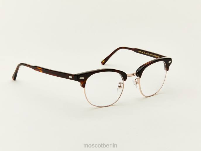 Brille 44ZR187 verbrannte Schildkröte/Gold Moscot Yukel