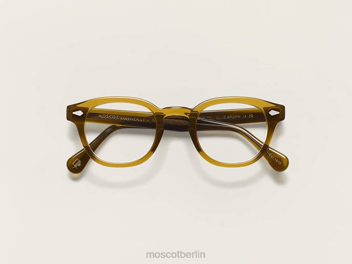 Brille 44ZR1 olivbraun Moscot Limitierte Lemtosh-Edition