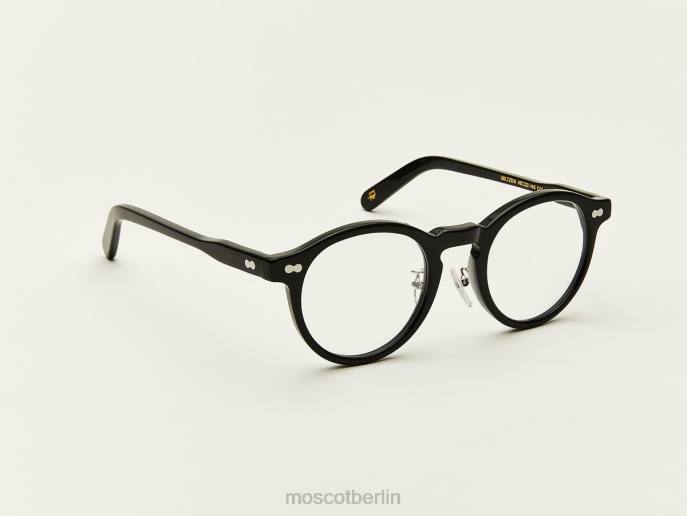 Brille 44ZR201 Schwarz Moscot Miltzen mit Nasenpads aus Metall