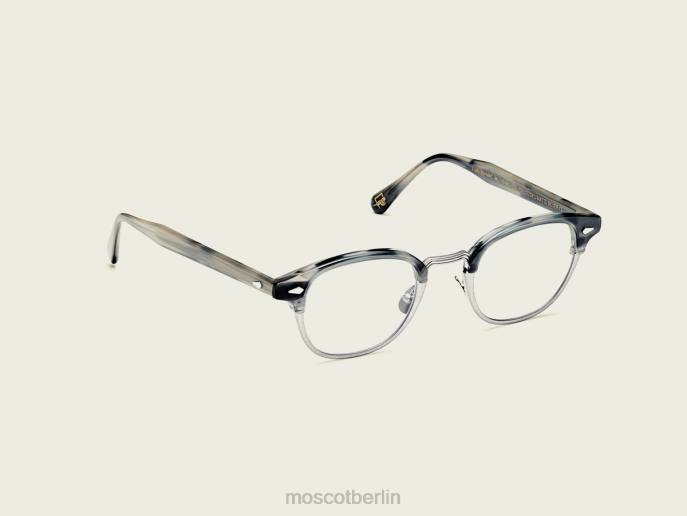 Brille 44ZR204 graues Schildpatt/mattes Silber Moscot lemtosh-mac