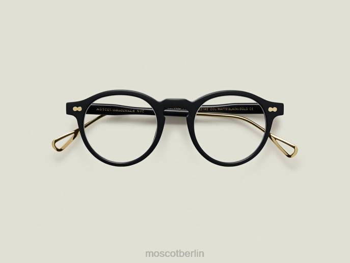 Brille 44ZR208 mattschwarz/gold Moscot miltzen-tt se