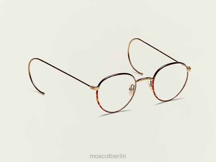 Brille 44ZR227 Havanna/Antikgold Moscot Nachus