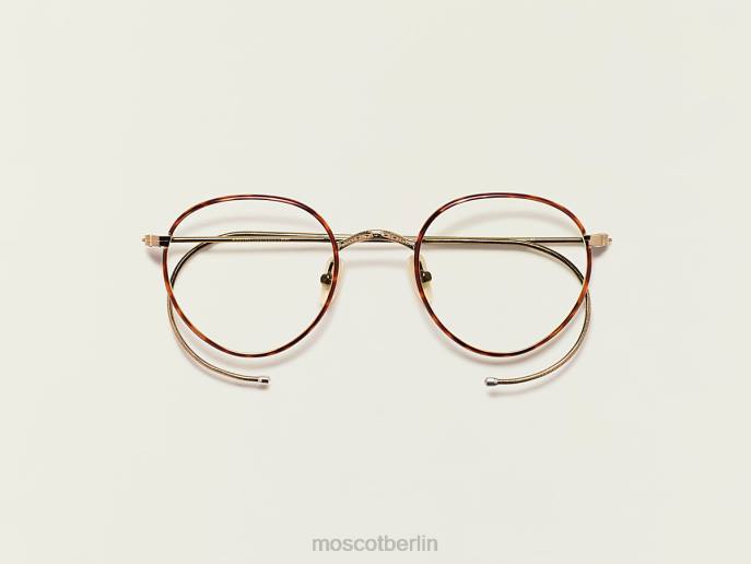Brille 44ZR227 Havanna/Antikgold Moscot Nachus