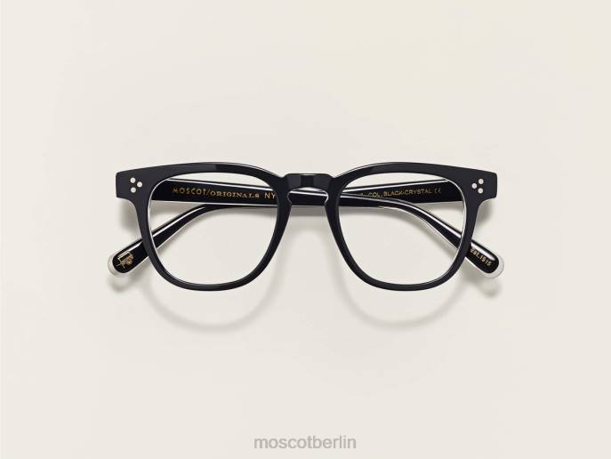 Brille 44ZR228 Schwarz-Kristall Moscot dudel