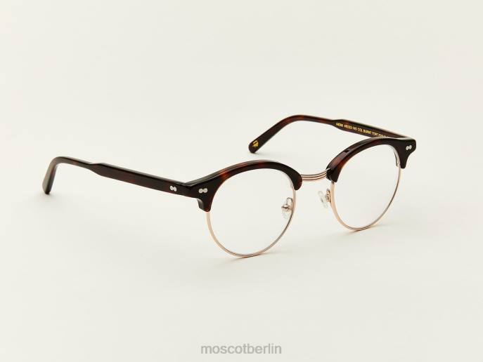 Brille 44ZR237 verbrannte Schildkröte/Gold Moscot Hilfe