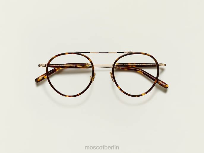 Brille 44ZR246 Schildkröte/Gold Moscot pupik