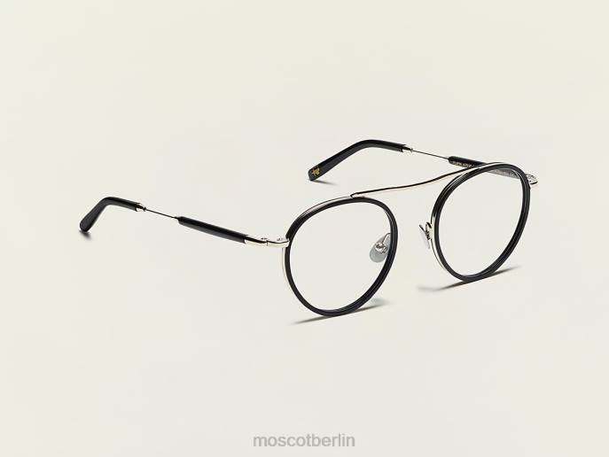 Brille 44ZR247 schwarzes Silber Moscot pupik