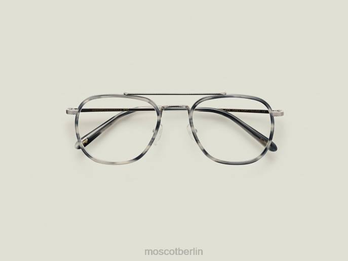 Brille 44ZR252 graues Schildpatt/Silber Moscot macher