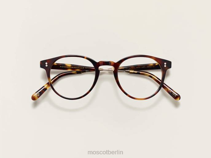 Brille 44ZR256 Spot Schildkröte/Gold Moscot Golda