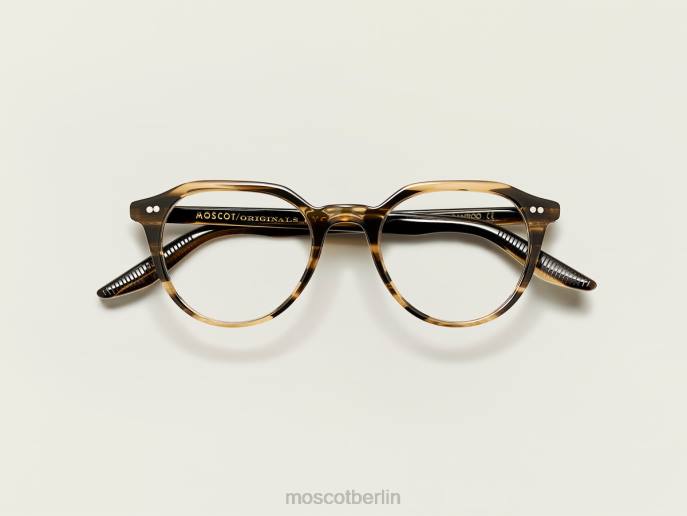 Brille 44ZR266 brauner Bambus Moscot kitzel