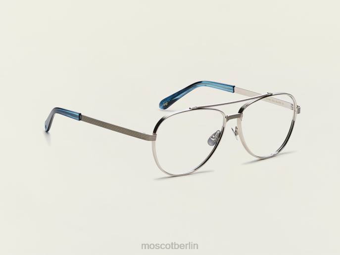 Brille 44ZR290 Silber Moscot rasieren