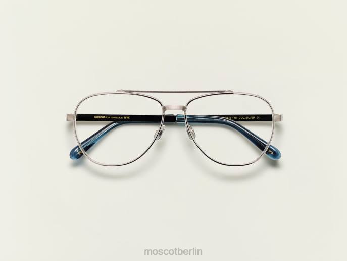 Brille 44ZR290 Silber Moscot rasieren