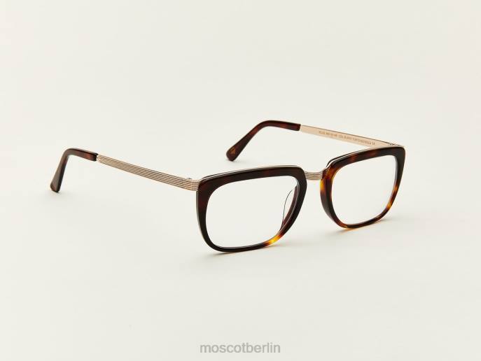 Brille 44ZR303 verbrannte Schildkröte/Gold Moscot klug