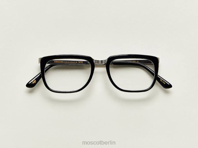Brille 44ZR304 schwarzes Silber Moscot klug