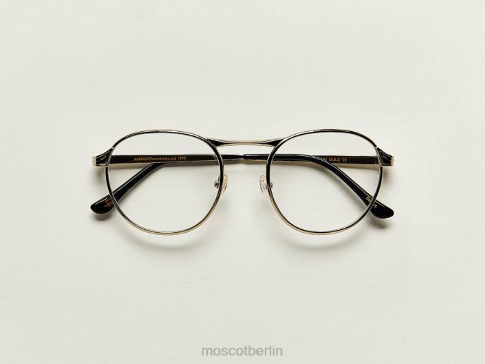 Brille 44ZR305 rohes Gold Moscot groyse