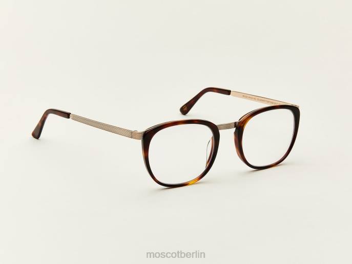 Brille 44ZR306 verbrannte Schildkröte/Gold Moscot grob