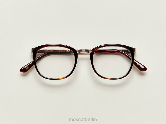 Brille 44ZR306 verbrannte Schildkröte/Gold Moscot grob