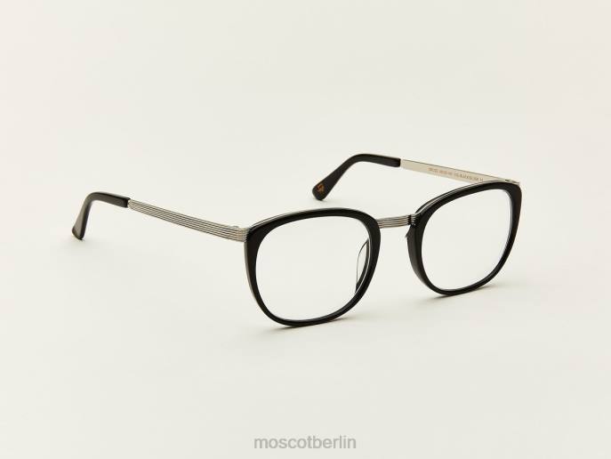 Brille 44ZR307 schwarzes Silber Moscot grob