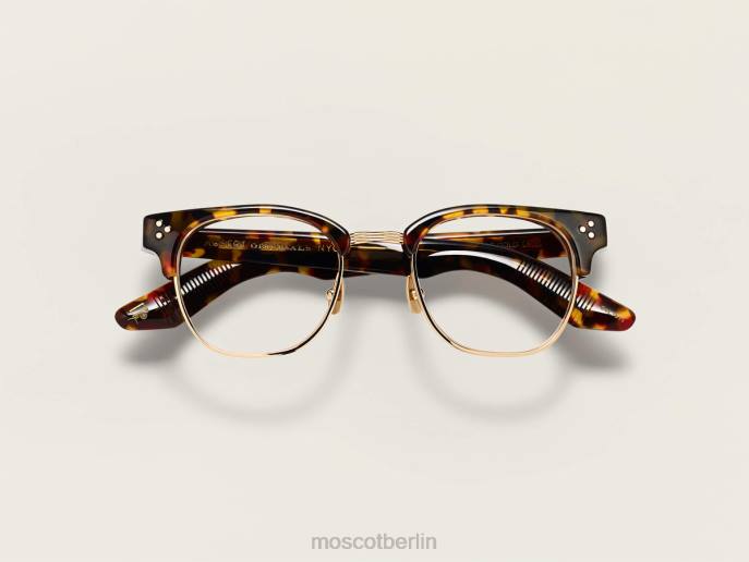 Brille 44ZR46 Schildkröte/Gold Moscot tinif