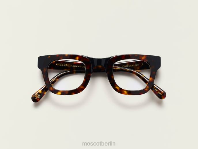 Brille 44ZR93 Schildkröte/Schwarz Moscot fritz
