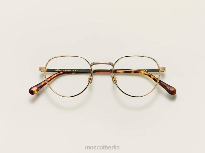 Brille 44ZR99 Gold Moscot smendrik