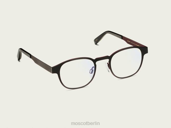 Gläser 44ZR873 Holzkohle/Wein Moscot Lemtosh-T mit Blaulichtfilter