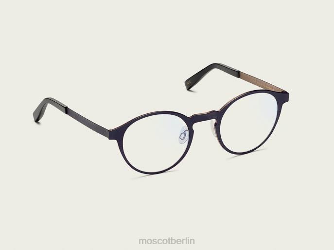 Gläser 44ZR880 marine/beige Moscot miltzen-t mit Blaulichtfilter