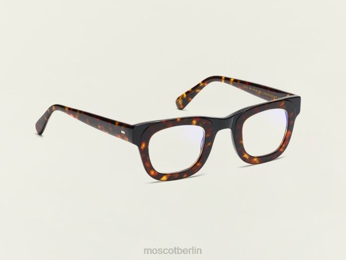 Gläser 44ZR884 Schildkröte/Schwarz Moscot Fritz mit Blaulichtfilter