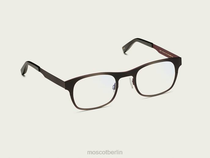 Gläser 44ZR891 Holzkohle/Wein Moscot nebb-t mit Blaulichtfilter