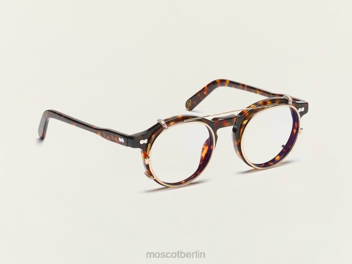 Gläser 44ZR904 Gold Moscot Clipzen mit Blaulichtfilter