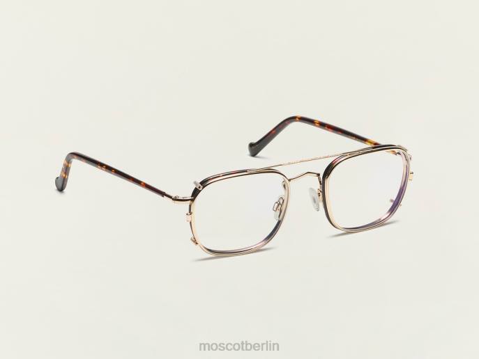 Gläser 44ZR910 Gold Moscot Trageclip mit Blaulichtfilter