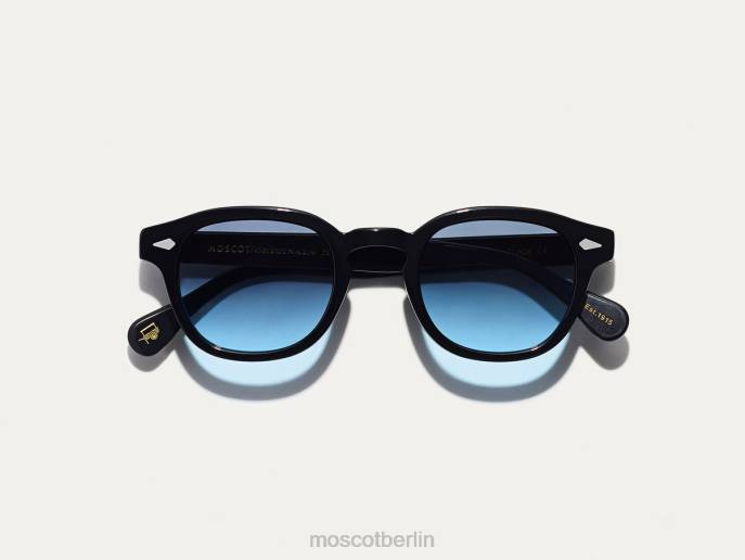 Gläser 44ZR651 Denim Blue Moscot Lemtosh-Schwarz mit maßgeschneiderten Farbtönen