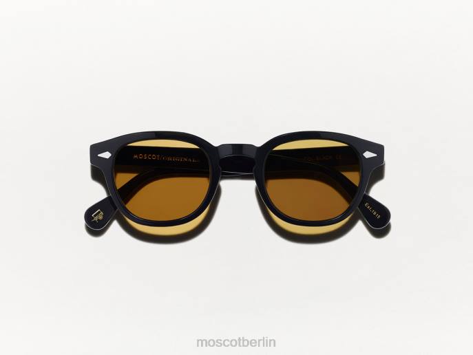 Gläser 44ZR661 Bernstein Moscot Lemtosh-Schwarz mit maßgeschneiderten Farbtönen