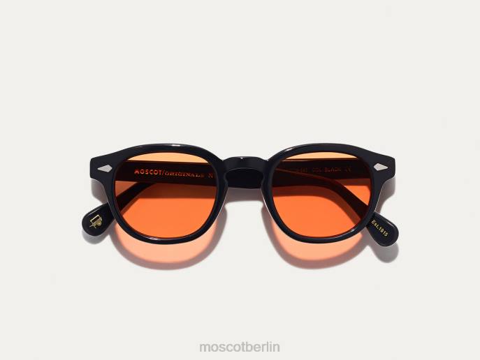 Gläser 44ZR662 Woodstock-Orange Moscot Lemtosh-Schwarz mit maßgeschneiderten Farbtönen