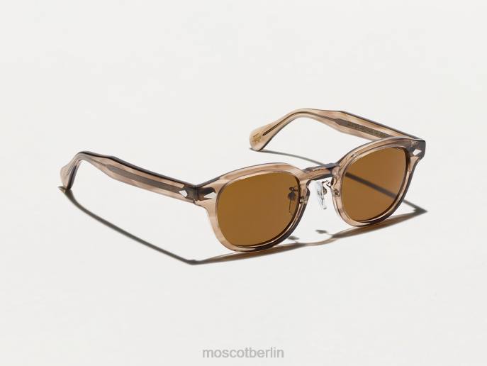 Gläser 44ZR678 braune Asche Moscot Lemtosh Sun mit Nasenpads aus Metall