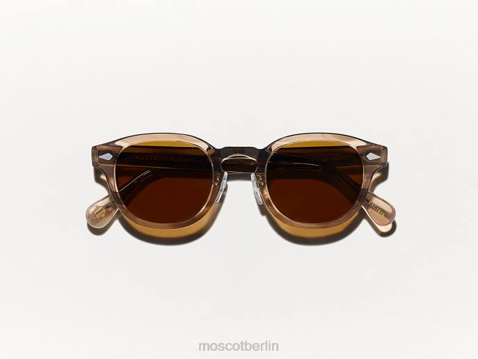 Gläser 44ZR678 braune Asche Moscot Lemtosh Sun mit Nasenpads aus Metall