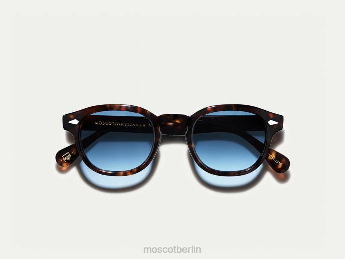 Gläser 44ZR688 Denim Blue Moscot Lemtosh-Schildkröte mit maßgeschneiderten Farbtönen