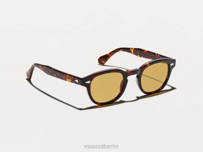 Gläser 44ZR696 Bernstein Moscot Lemtosh-Schildkröte mit maßgeschneiderten Farbtönen