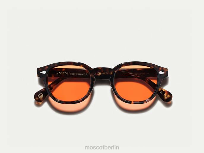 Gläser 44ZR697 Woodstock-Orange Moscot Lemtosh-Schildkröte mit maßgeschneiderten Farbtönen