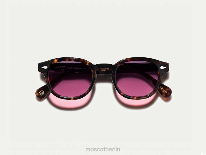 Gläser 44ZR703 Sonnenuntergang auf der Westseite Moscot Lemtosh-Schildkröte mit maßgeschneiderten Farbtönen