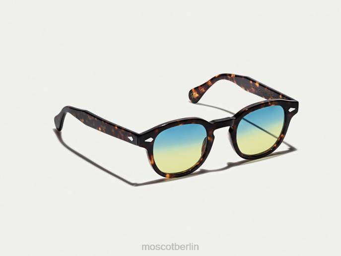 Gläser 44ZR706 Aqua-Sonnenaufgang Moscot Lemtosh-Schildkröte mit maßgeschneiderten Farbtönen