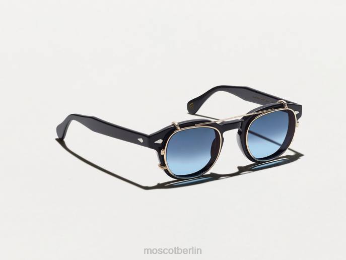 Gläser 44ZR737 Denim Blue Moscot Cliptosh Gold mit maßgeschneiderten Farbtönen