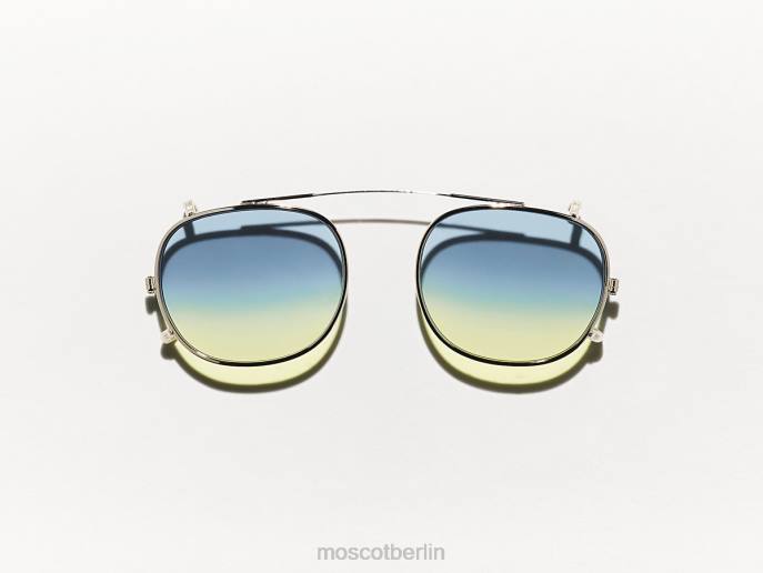 Gläser 44ZR740 Aqua-Sonnenaufgang Moscot Cliptosh Gold mit maßgeschneiderten Farbtönen