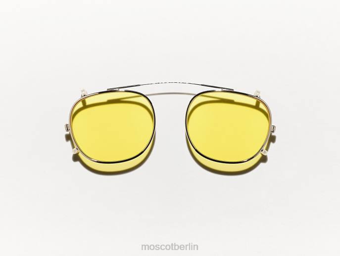 Gläser 44ZR750 sanftes Gelb Moscot Cliptosh Gold mit maßgeschneiderten Farbtönen