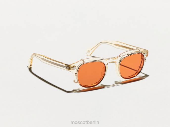 Gläser 44ZR753 Woodstock-Orange Moscot Cliptosh Gold mit maßgeschneiderten Farbtönen