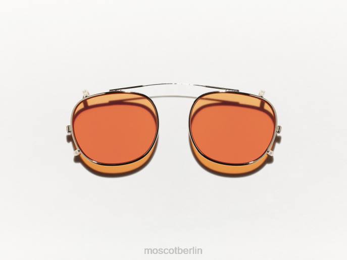 Gläser 44ZR753 Woodstock-Orange Moscot Cliptosh Gold mit maßgeschneiderten Farbtönen