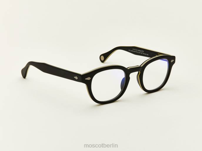 Gläser 44ZR761 mattschwarz/gelb Moscot Lemtosh mit Blaulichtfilter